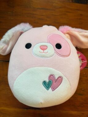 Squishmallows 8” Bryce Pink Plush Bunny with Rainbow Ears